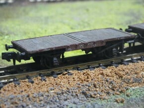 BR Conflat B with LNER-type chassis  in Tan Fine Detail Plastic