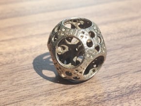 Apollonian Octahedron Mini in Polished Bronzed Silver Steel