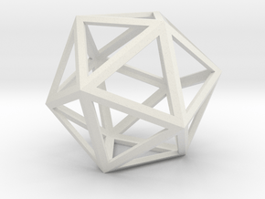 lawal skeletal icosahedron shell  in White Natural Versatile Plastic