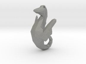Sea Horse - Ocean Charm  Hippocampus 3D Pendant in Gray PA12