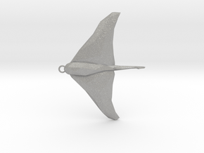 Stingray - Ocean Charm 3D Model - Faceted Pendant in Aluminum