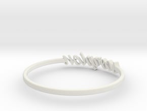 Astrology Ring Scorpion US7/EU54 in White Natural Versatile Plastic