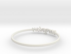 Astrology Ring Scorpion US10/EU61 in White Natural Versatile Plastic