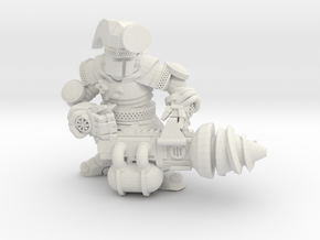 Space Dwarf Engineer in White Natural Versatile Plastic