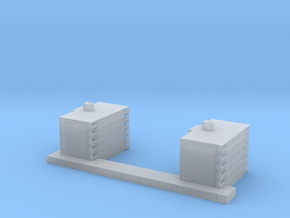 1:700 Scale Apartment Building #6 in Smooth Fine Detail Plastic