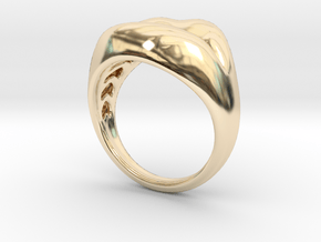 lips size 8 in 14K Yellow Gold