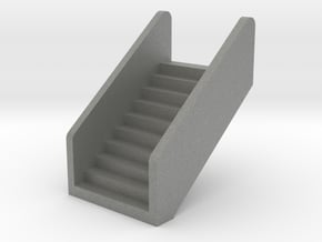 N Scale Station Stairs H12.5W12.5mm in Gray PA12