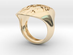 face recessed size 8 in 14K Yellow Gold