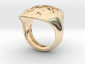 face recessed size 7 in 14K Yellow Gold