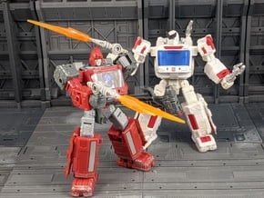 TF Seige Ironhide Ratchet Weapon 2 Pack in White Natural Versatile Plastic