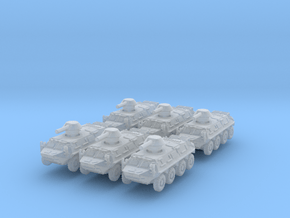 BTR-60 PB (x6) 1/400 in Smooth Fine Detail Plastic