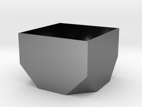 lawal 65 mm truncated cube basics section 1  in Polished Silver