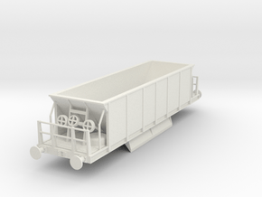 N Gauge 1:148 Seacow Engineers Ballast Wagon in White Natural Versatile Plastic
