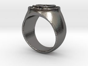 Hercules RING Size 10 in Polished Nickel Steel