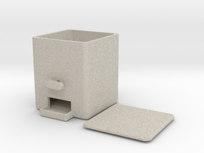 Small Candy Dispenser in Natural Sandstone