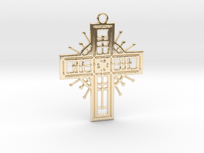 Sacred Cross Radiance in 14K Yellow Gold