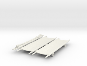 Stretchers 1/24 scale in White Natural Versatile Plastic