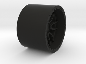 Rear Wheel in Black Premium Versatile Plastic
