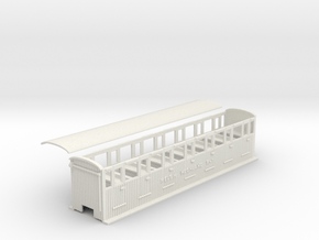 Welsh Highland Rly ashbury 3rd coach NO.23 in White Natural Versatile Plastic