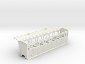 Welsh Highland Rly ashbury 3rd coach NO.24 in White Natural Versatile Plastic
