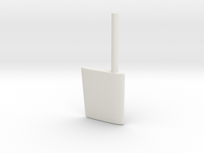 SBootwingrudder20th in White Natural Versatile Plastic