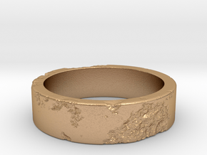 Rock Ring_R01 in Natural Bronze: 6 / 51.5