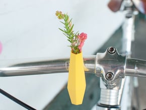 Hexagon Bike Planter in Yellow Processed Versatile Plastic