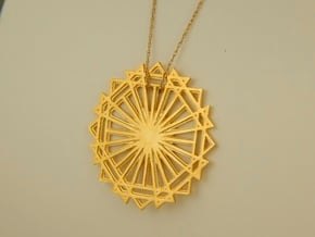 Omega Necklace in 18k Gold Plated Brass