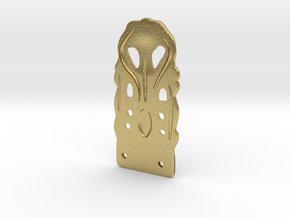 Strap End from East Runton in Natural Brass