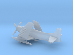 Douglas A-1H Skyraider (folded wings) in Tan Fine Detail Plastic: 6mm