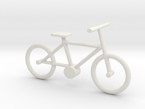 HO Bike in White Natural Versatile Plastic
