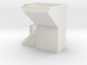 1:48 scale staircase 3 in White Natural Versatile Plastic