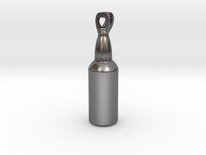 Beer Bottle in Polished Nickel Steel