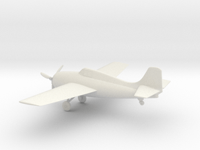 Grumman F4F Wildcat in White Natural Versatile Plastic: 1:64 - S