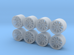 CE28N 8.15x5 1/64 Scale Wheels in Smooth Fine Detail Plastic