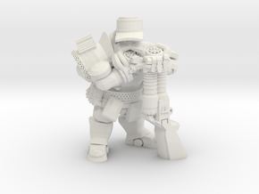 Space Dwarf Musketeer in White Natural Versatile Plastic