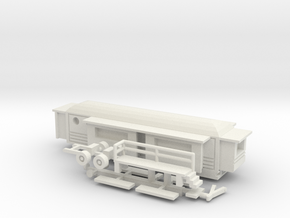 Wohnwagen rundes Dach 2 - 1:160 (N scale) in White Natural Versatile Plastic