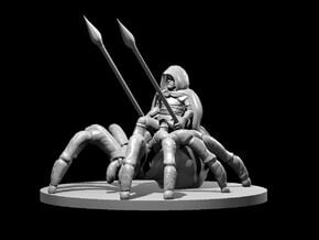 Halfling Male Ranger on Giant Spider in Tan Fine Detail Plastic