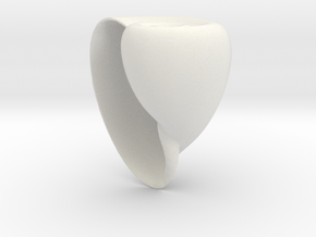 Cockleshell Geometric Plant 3D Printing Planter  in White Natural Versatile Plastic