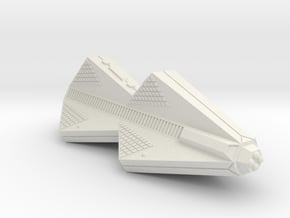 3788 Scale Tholian Improved Police War Destroyer in White Natural Versatile Plastic