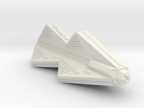 3788 Scale Tholian Police War Destroyer Carrier in White Natural Versatile Plastic