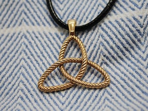 Trinity Knot Rope in Polished Bronze