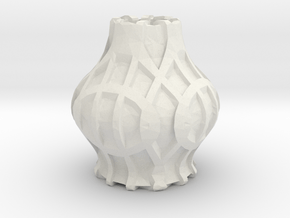 Lattice pot in White Natural Versatile Plastic