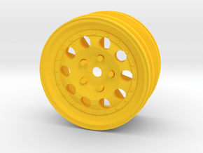 Tamiya Porsche 959 & Toyota Celica Gr.B wheel in Yellow Processed Versatile Plastic