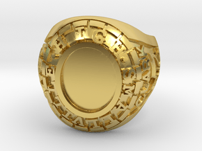 Smallville - Clark Ring - Size 12 in Polished Brass