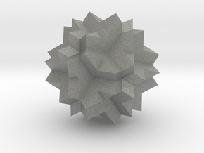 Great Dodecicosidodecahedron - 1 In in Gray PA12