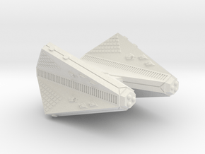 3125 Scale Tholian Heavy Fighter Carrier (CVH) SRZ in White Natural Versatile Plastic
