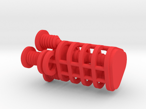 Z1 buttons and screws in Red Processed Versatile Plastic