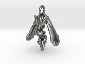 Lopunny Pendant in Polished Silver