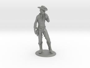 High Midnight: Cowboy Mind-flayer Miniature in Gray PA12: 28mm